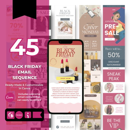 Black Friday Canva Email Bundle Template