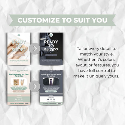 customizable email template