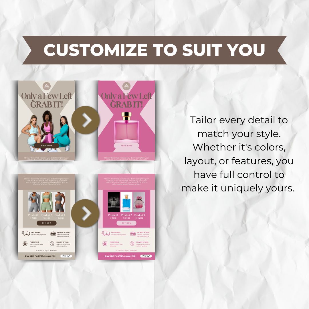 customizable email template
