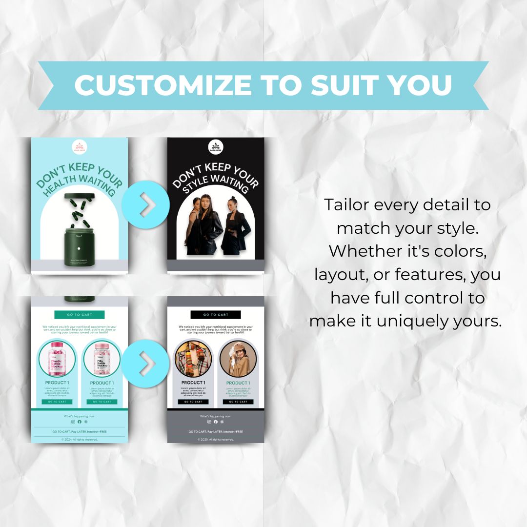 customizable email template