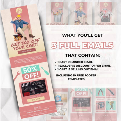 Cart abandonment email reminder