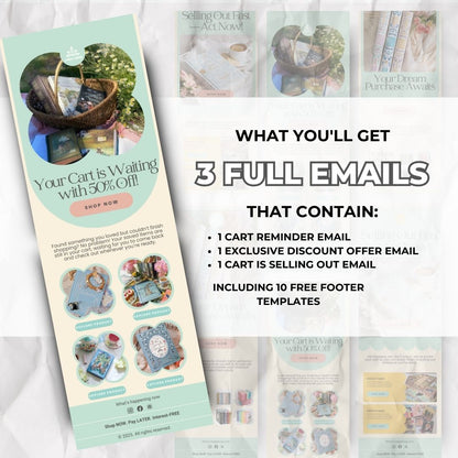 Cart abandonment email reminder