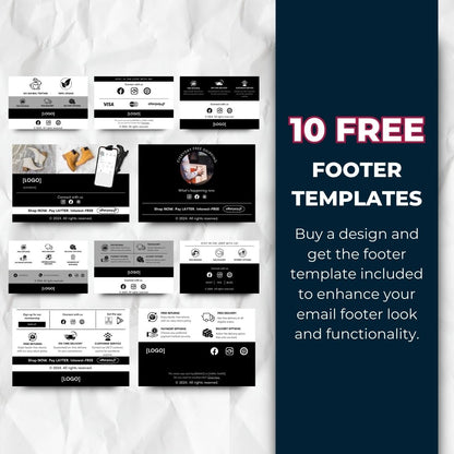 cart abandonment footer templates