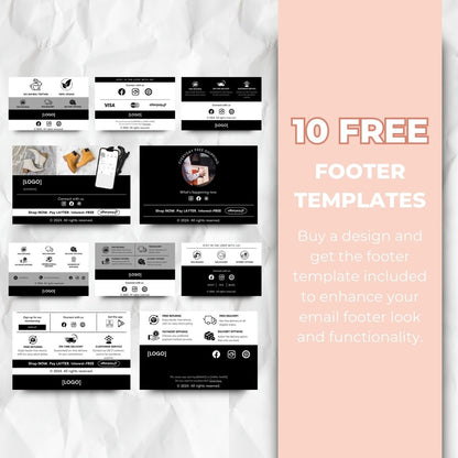 cart abandonment footer templates