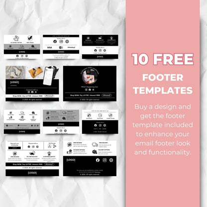 cart abandonment footer templates