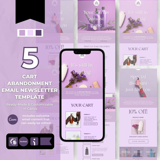 Cart abandonment email template