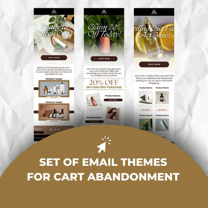 Cart abandonment email themes
