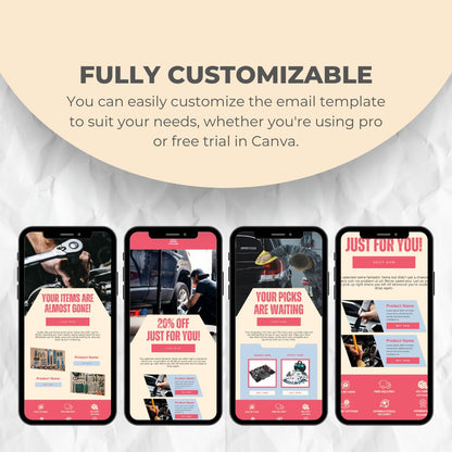 fully customizable email template