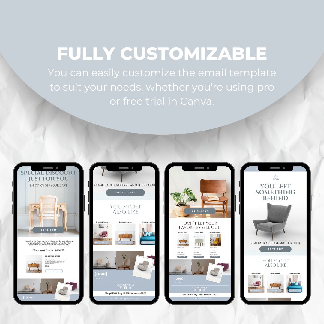 fully customizable email template