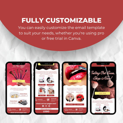 Make Up Cart Abandonment Email Template for Small Business Owners