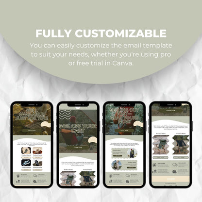 fully customizable email template