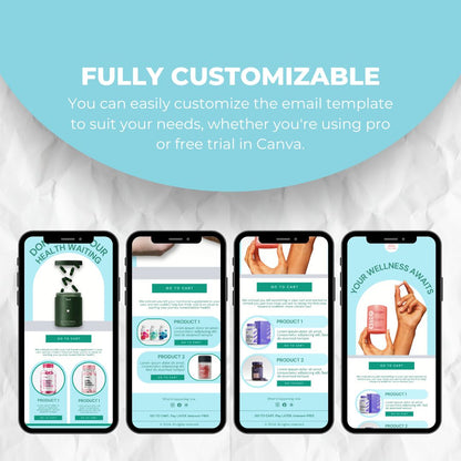 fully customizable email template
