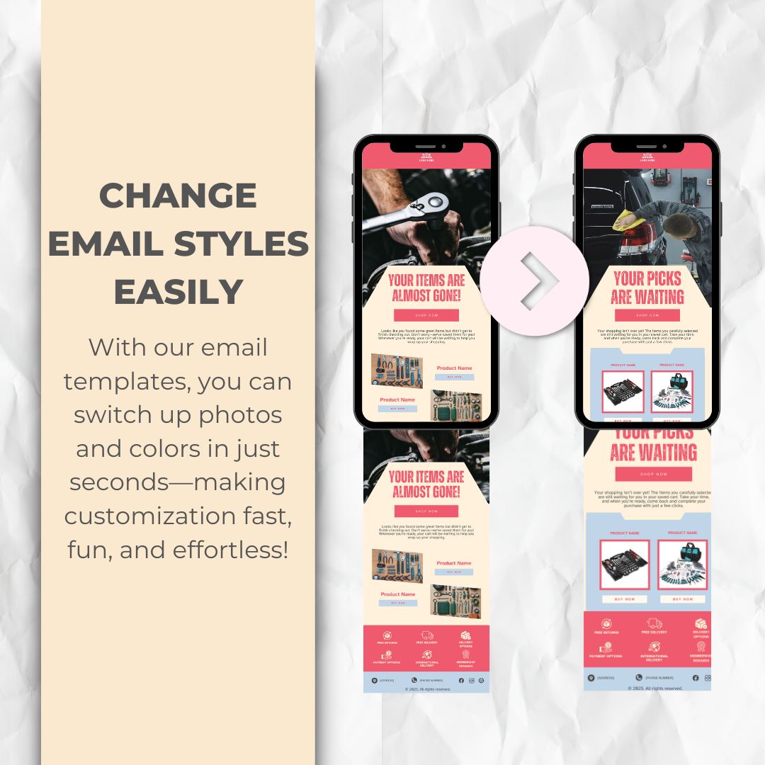 change the email template style easily
