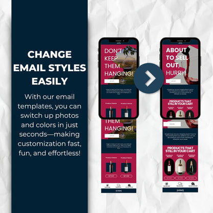 change the email template style easily