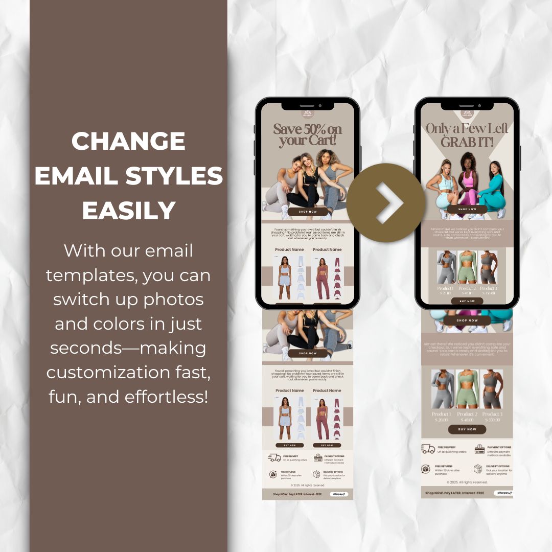 change the email template style easily