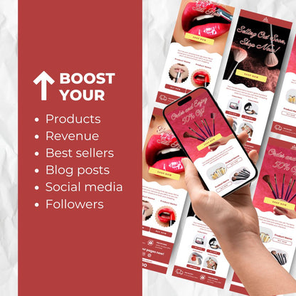 Make Up Cart Abandonment Email Template for Small Business Owners