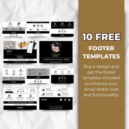 cart abandonment footer templates