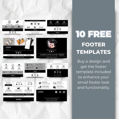 cart abandonment footer templates
