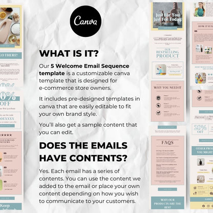 Customizable canva template