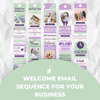 welcome email sequence for business