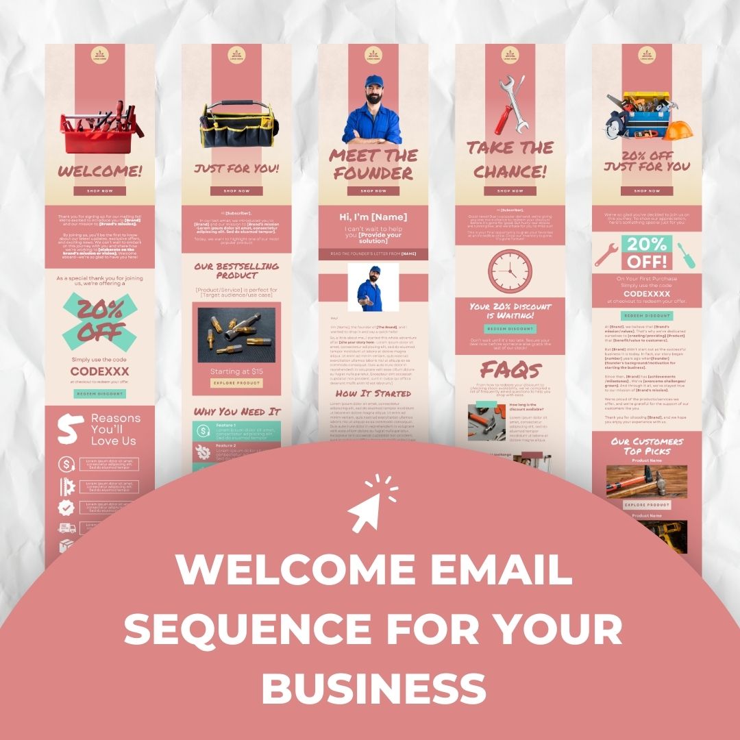 welcome email sequence for business