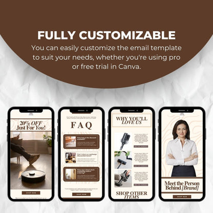fully customizable email template