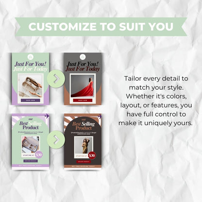customize template to suit you