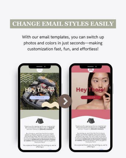 E-commerce Email Marketing Newsletter Canva Template Bundle for Klaviyo Mailchimp and Flodesk | Camping and Outdoor Gear