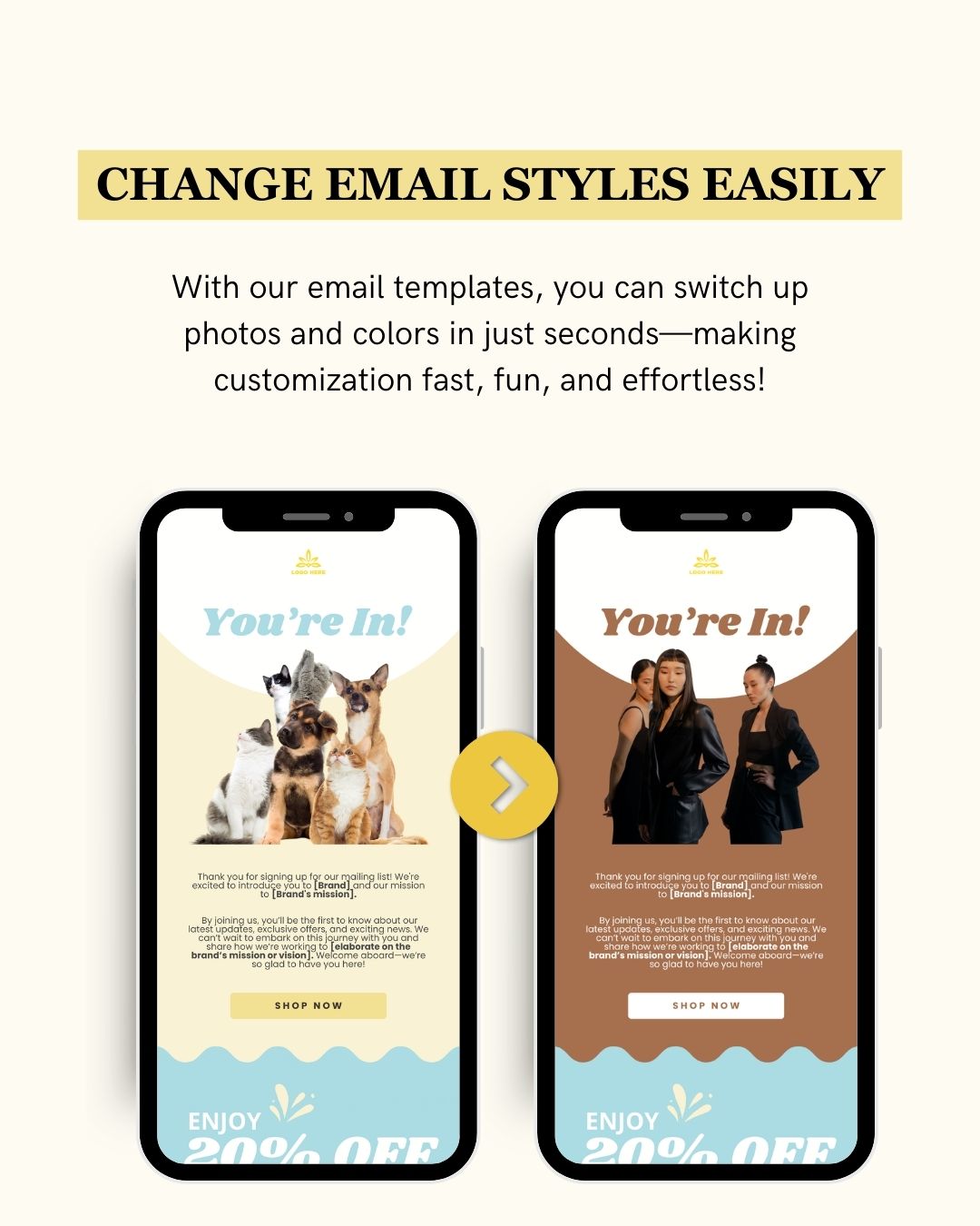 E-commerce Email Marketing Newsletter Canva Template Bundle for Klaviyo Mailchimp and Flodesk | Pet Toys and Accessories