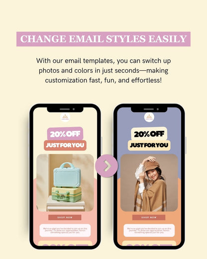 E-commerce Email Marketing Newsletter Canva Template Bundle for Klaviyo Mailchimp and Flodesk | Travel Gear