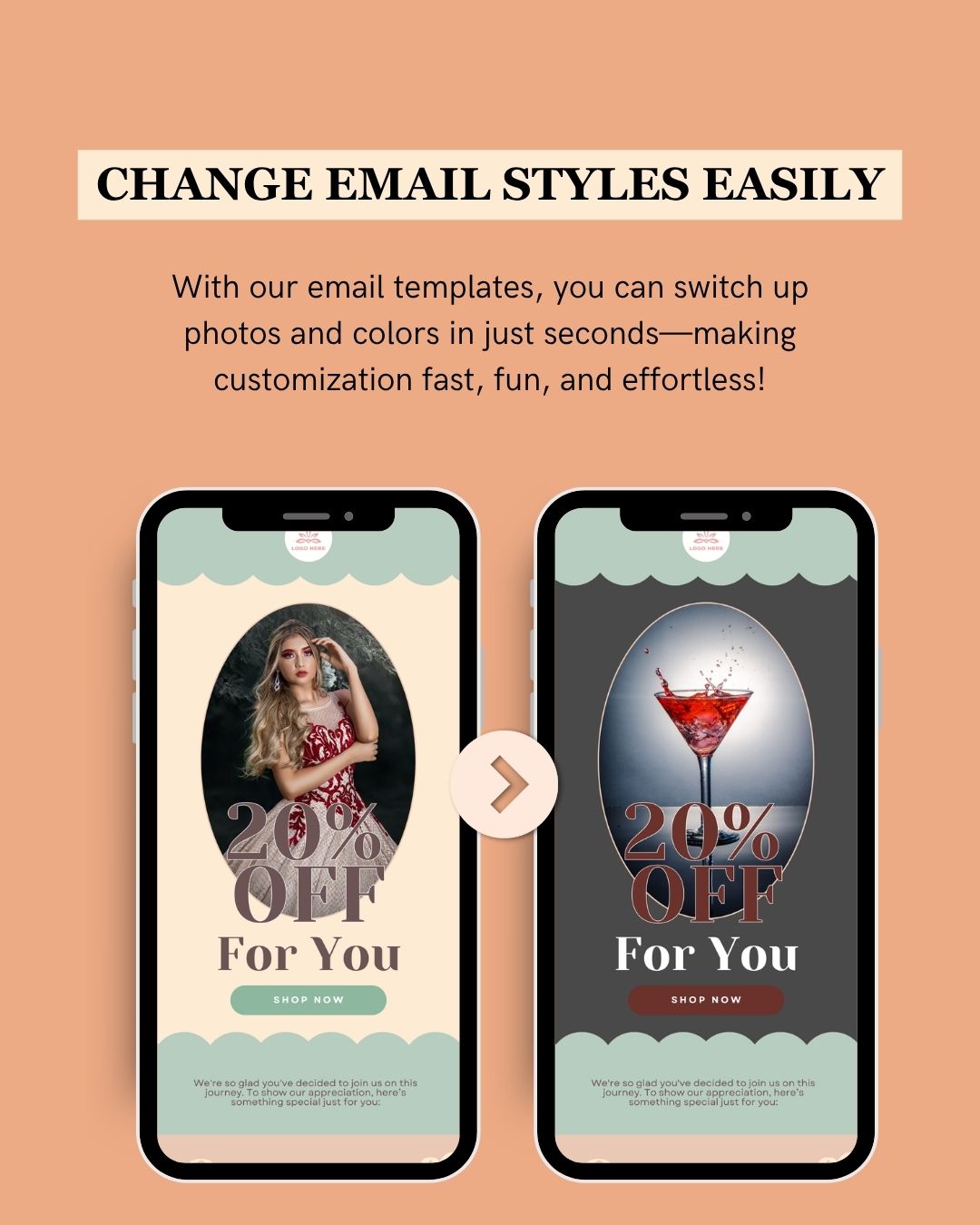 E-commerce Email Marketing Newsletter Canva Template Bundle for Klaviyo Mailchimp and Flodesk | Costumes and Props