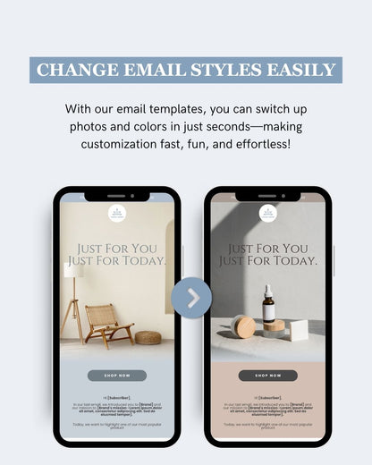 E-commerce Email Marketing Newsletter Canva Template Bundle for Klaviyo Mailchimp and Flodesk | Furniture and Decor