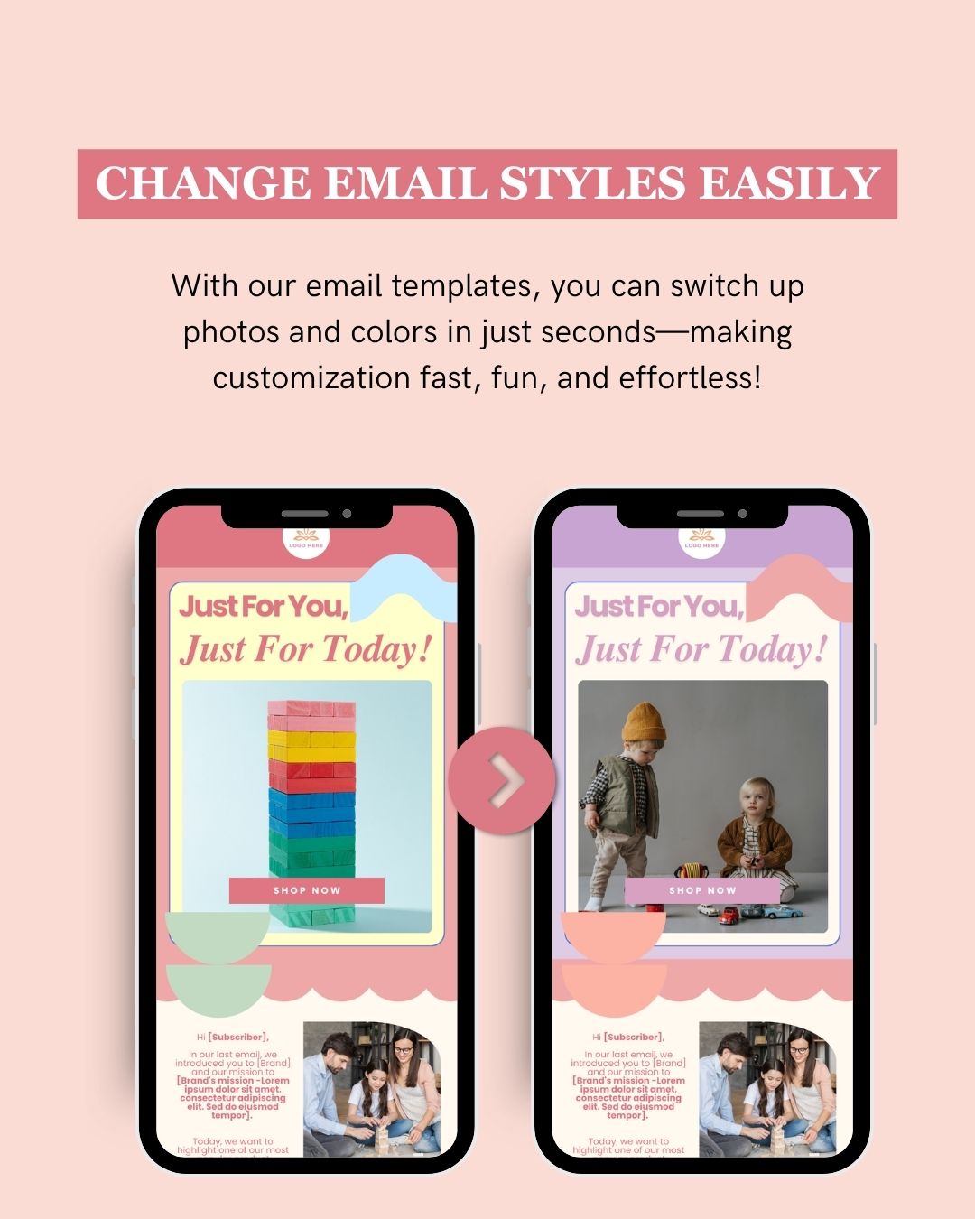 E-commerce Email Marketing Newsletter Canva Template Bundle for Klaviyo Mailchimp and Flodesk | Toys and Games