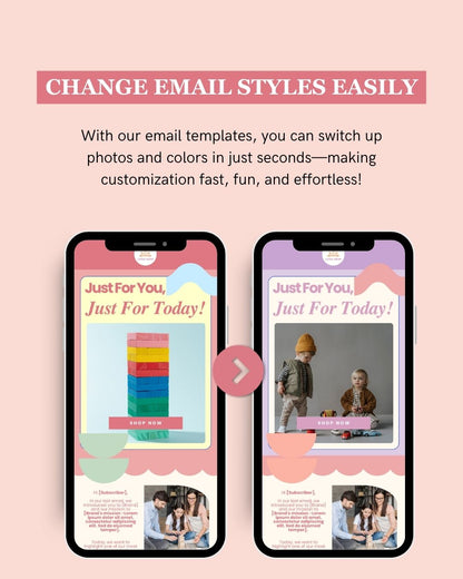 E-commerce Email Marketing Newsletter Canva Template Bundle for Klaviyo Mailchimp and Flodesk | Toys and Games