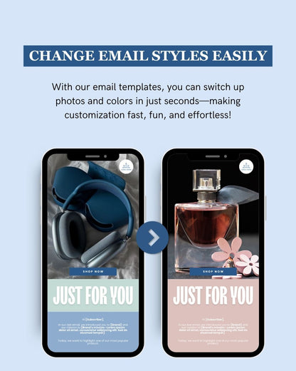 E-commerce Email Marketing Newsletter Canva Template Bundle for Klaviyo Mailchimp and Flodesk | Consumer Electronics