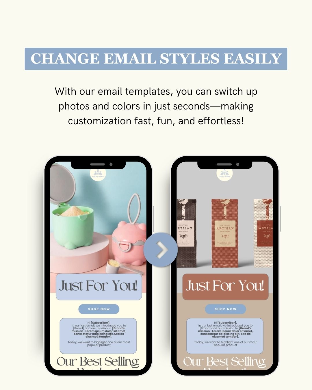 E-commerce Email Marketing Newsletter Canva Template Bundle for Klaviyo Mailchimp and Flodesk | Baby Essentials