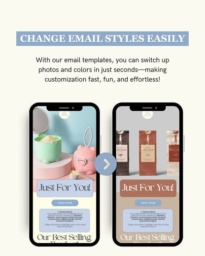 E-commerce Email Marketing Newsletter Canva Template Bundle for Klaviyo Mailchimp and Flodesk | Baby Essentials