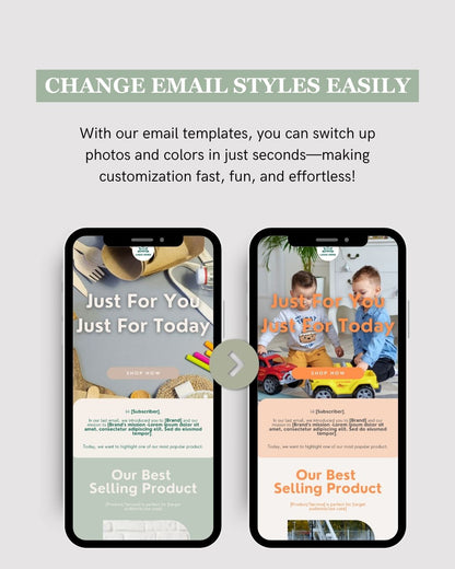 E-commerce Email Marketing Newsletter Canva Template Bundle for Klaviyo Mailchimp and Flodesk | Reusable Household Items