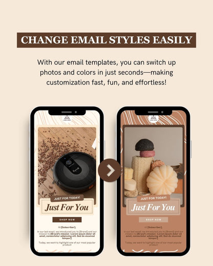 E-commerce Email Marketing Newsletter Canva Template Bundle for Klaviyo Mailchimp and Flodesk | Home Automation Gadgets