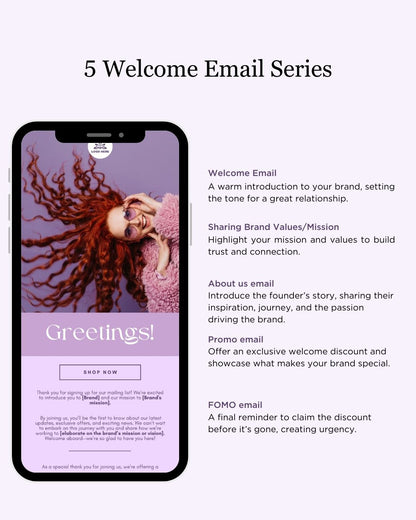 E-commerce Email Marketing Newsletter Canva Template Bundle for Klaviyo Mailchimp and Flodesk | Haircare
