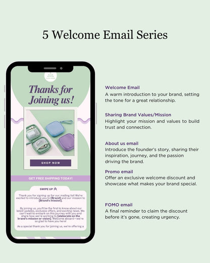 E-commerce Email Marketing Newsletter Canva Template Bundle for Klaviyo Mailchimp and Flodesk | Travel Accessories