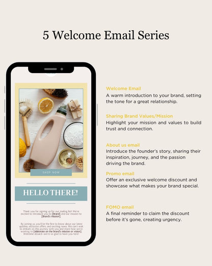 E-commerce Email Marketing Newsletter Canva Template Bundle for Klaviyo Mailchimp and Flodesk | Eco-friendly Cleaning Supplies