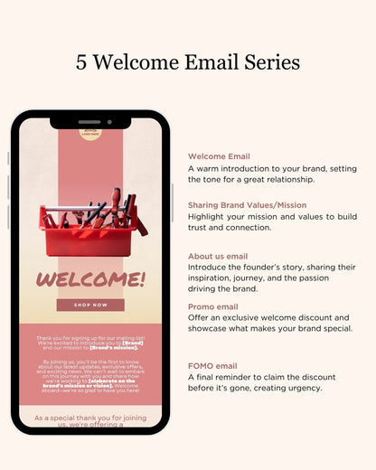 E-commerce Email Marketing Newsletter Canva Template Bundle for Klaviyo Mailchimp and Flodesk | Tools and Replacement Parts