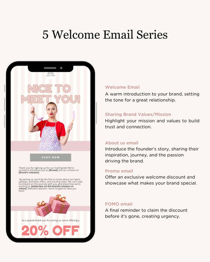 E-commerce Email Marketing Newsletter Canva Template Bundle for Klaviyo Mailchimp and Flodesk | Baking Materials