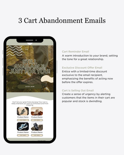 E-commerce Email Marketing Newsletter Canva Template Bundle for Klaviyo Mailchimp and Flodesk | Camping and Outdoor Gear