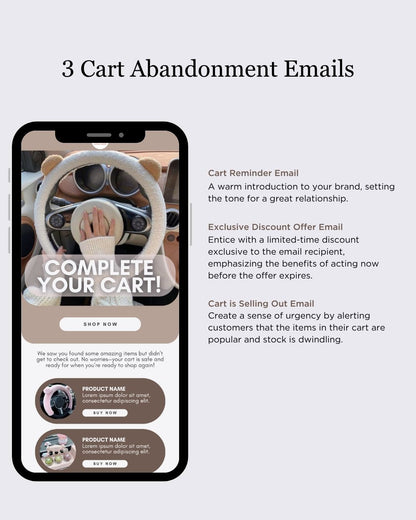 E-commerce Email Marketing Newsletter Canva Template Bundle for Klaviyo Mailchimp and Flodesk | Car Accessories