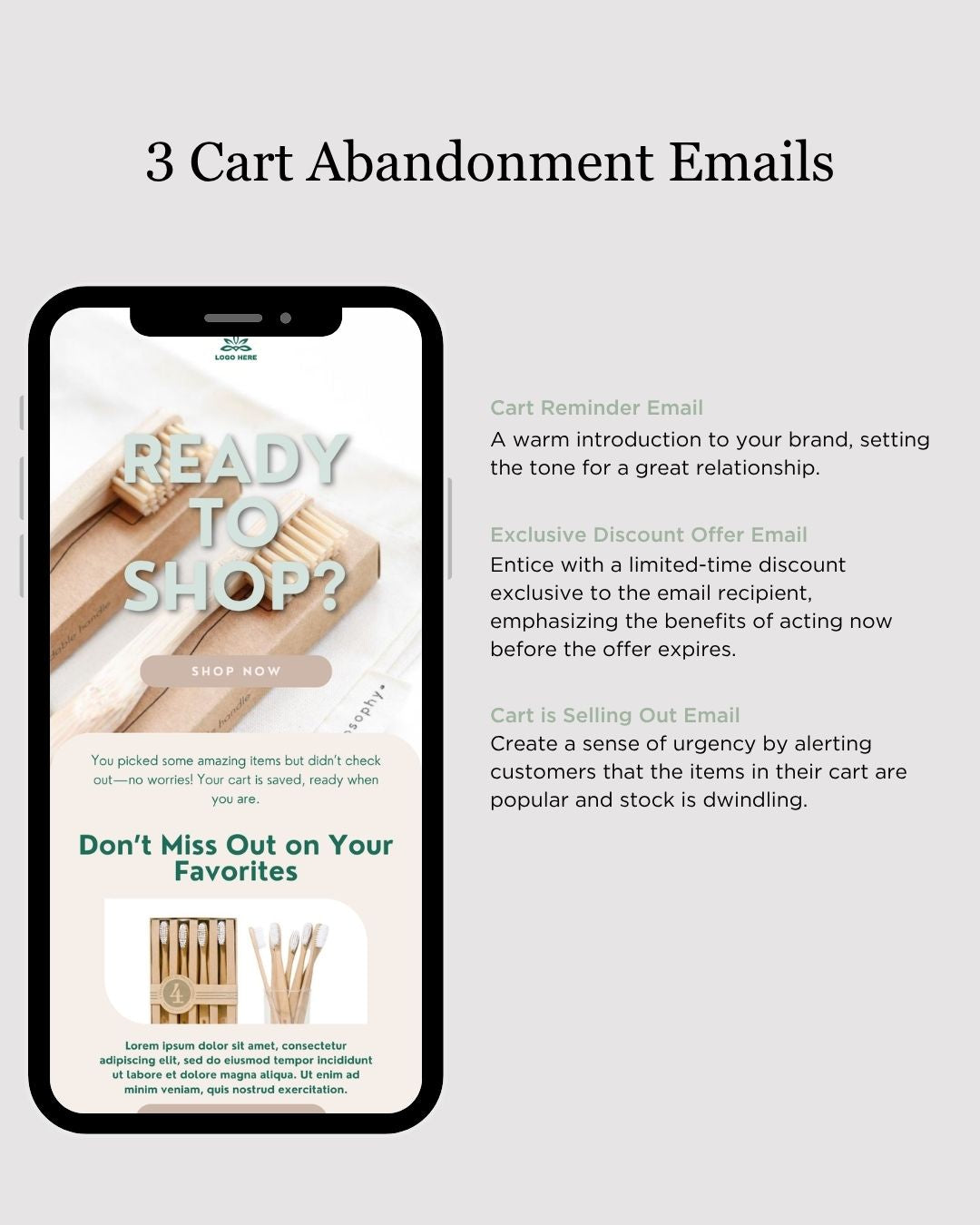 E-commerce Email Marketing Newsletter Canva Template Bundle for Klaviyo Mailchimp and Flodesk | Reusable Household Items