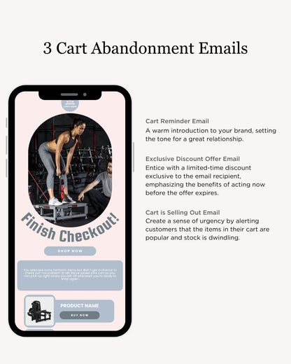 E-commerce Email Marketing Newsletter Canva Template Bundle for Klaviyo Mailchimp and Flodesk | Sports Equipment