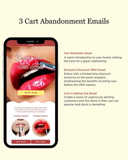 E-commerce Email Marketing Newsletter Canva Template Bundle for Klaviyo Mailchimp and Flodesk | Makeup