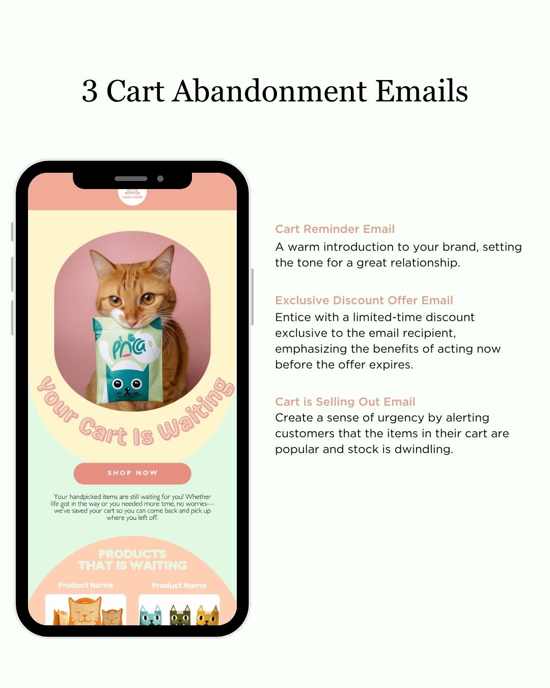 E-commerce Email Marketing Newsletter Canva Template Bundle for Klaviyo Mailchimp and Flodesk | Pet Food